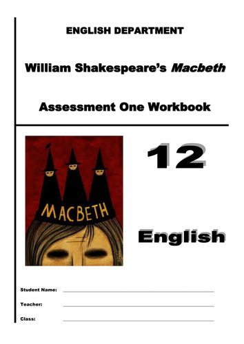 Macbeth assessment booklet - legal summation speech