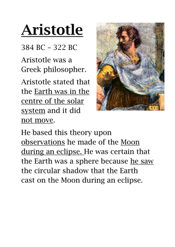Geocentric and Heliocentric Model