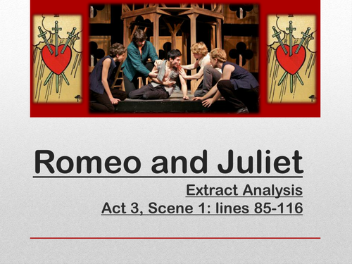 Romeo & Juliet - Eduqas/WJEC GCSE English Literature: Extract Preparation - Mercutio and Romeo