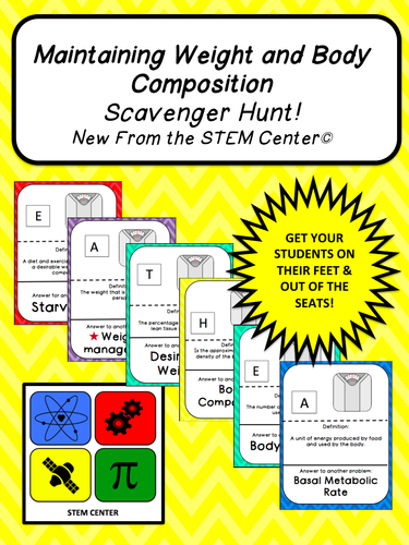 Nutrition: Weight and Body Composition SCAVENGER HUNT!
