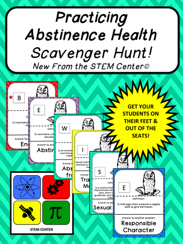 Family and Social Health: "Abstinence" - SCAVENGER HUNT!
