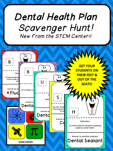 Physical Health: Dental Health SCAVENGER HUNT!