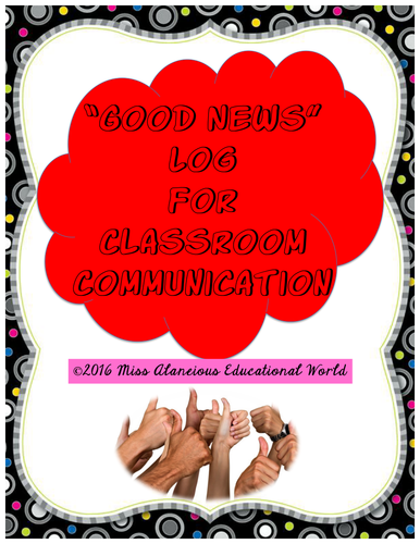 Communication Log for "Good News"