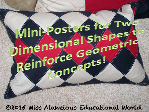 Shapes Gone Wild! Beautiful Mini-Posters to Reinforce Geometric Concepts!