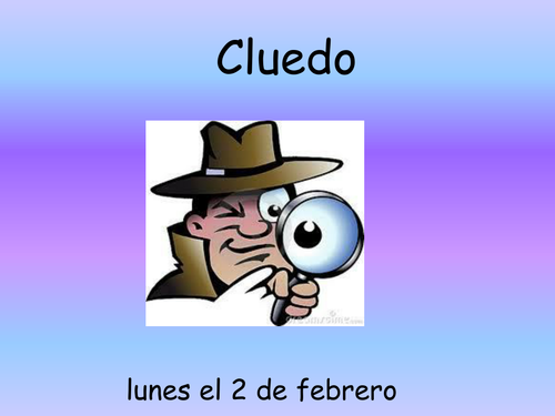 Spanish editable Cluedo