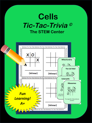 Cells Tic Tac Trivia Game Teaching Resources