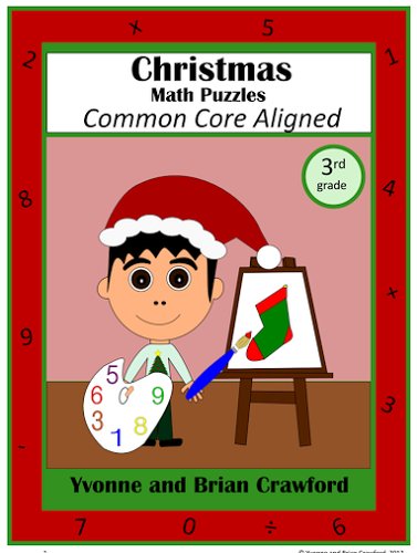 Christmas Common Core Math Puzzles - 3rd Grade