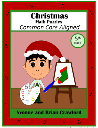 Christmas Common Core Math Puzzles - 5th Grade