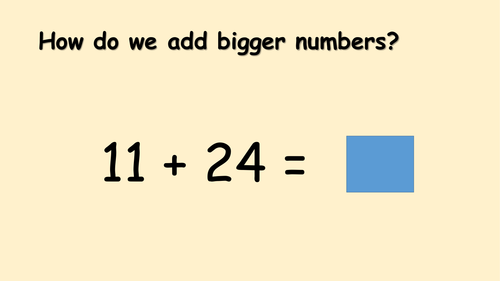 Addition of 2-digit numbers