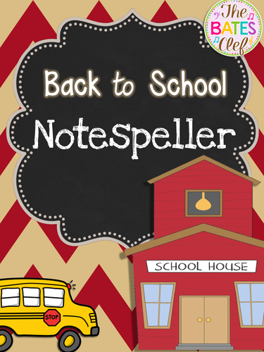 Back to School Notespeller