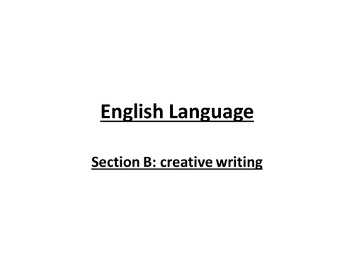 Descriptive writing GCSE