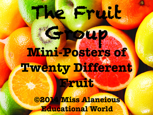 The Fruit Group: Mini-Posters for Teaching!