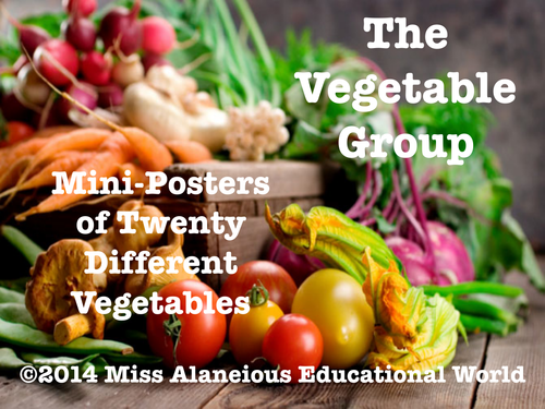 The Vegetable Group: Mini-Posters for Teaching!