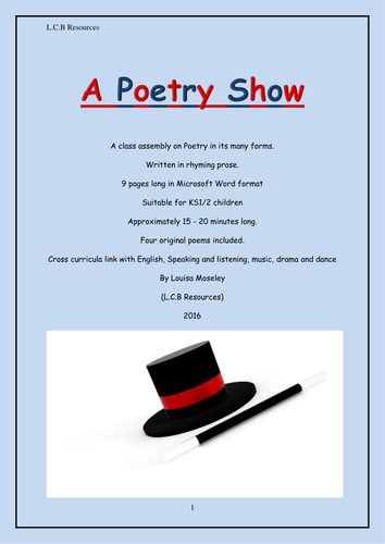 A Poetry show