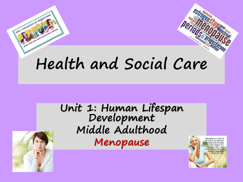 Edexcel level 2 health and social care unit 1 - Middle adulthood