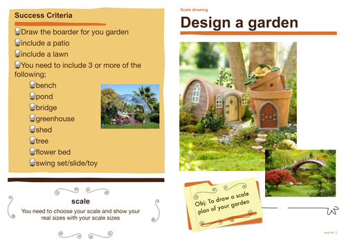 scale drawing - garden design | Teaching Resources
