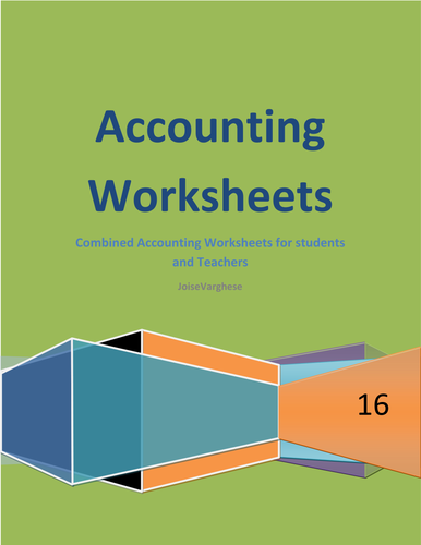 Accounting Worksheets -A complete handout for students and teachers