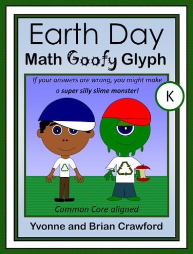 Earth Day Math Goofy Glyph (Kindergarten Common Core)