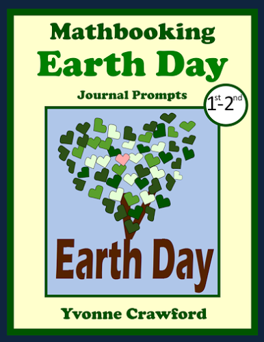 Earth Day Math Journal Prompts (1st and 2nd grades)
