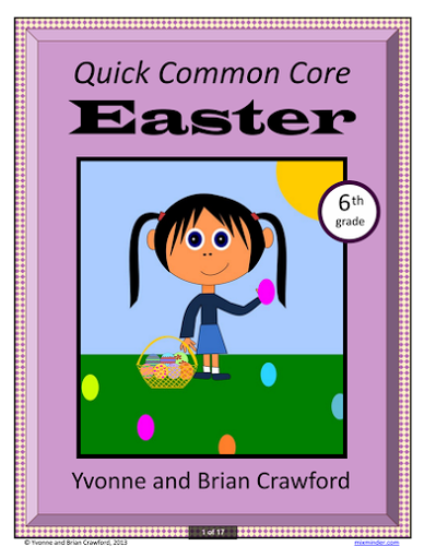 Easter No Prep Common Core Math (sixth grade)