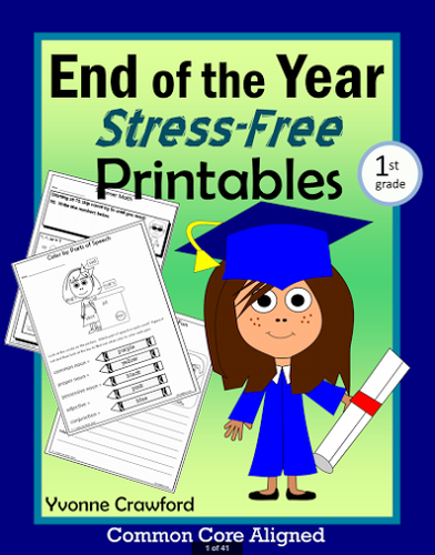 End of the Year NO PREP Printables - Fifth Grade Common Core