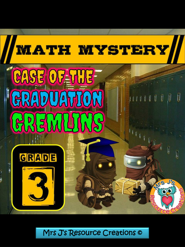 End of Year Math Mystery Activity (Mixed Math Review) - GRADE 3