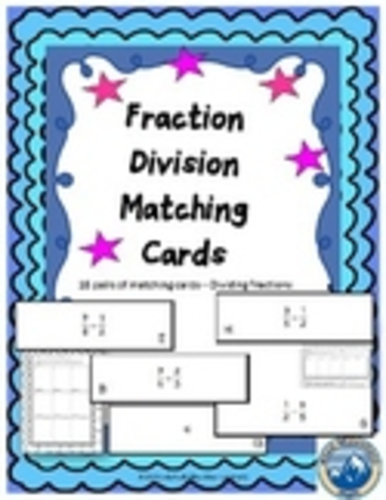 Fraction Division Matching Cards