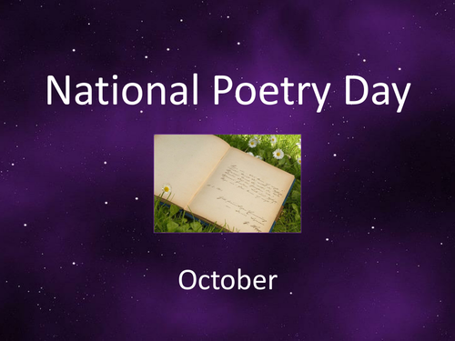 UK National Poetry Day Informative Presentation 