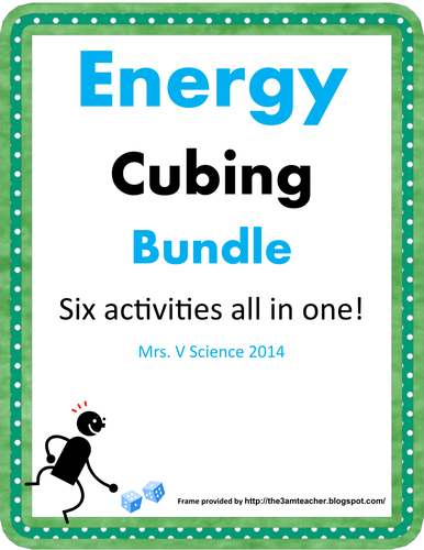 Energy Cubing Bundle-Differentiated Energy Lesson