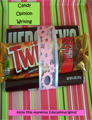 Opinion ~ Argumentative Writing with Chocolate Candy Bars!