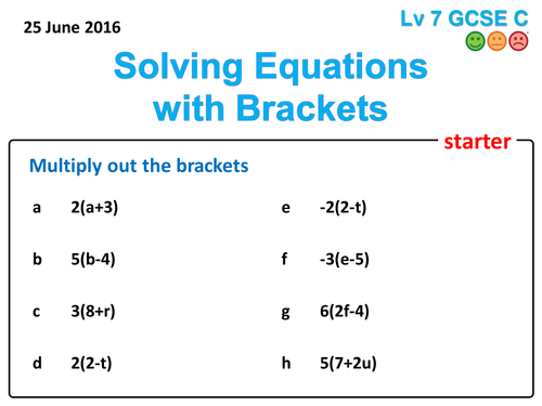 Solving Equations With Brackets By Keith1964two Teaching Resources Tes 6361