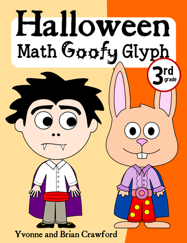 Halloween Math Goofy Glyph (3rd grade Common Core)