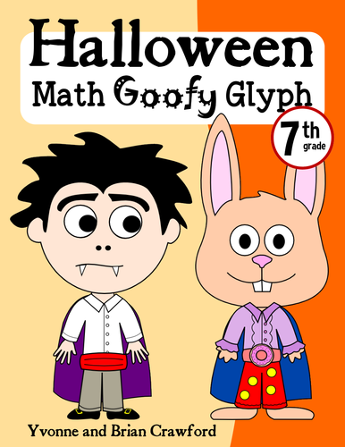 Halloween Math Goofy Glyph (7th grade Common Core)