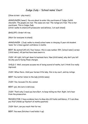 Y6 Leavers Assembly - Judge Judy