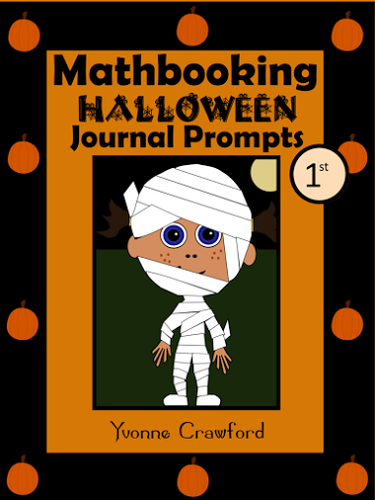Halloween Math Journal Prompts (1st grade) - Common Core