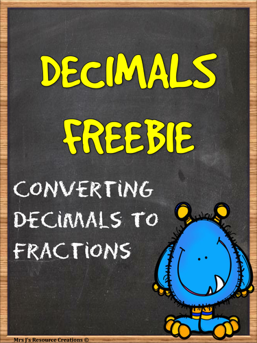 Decimals to Fractions