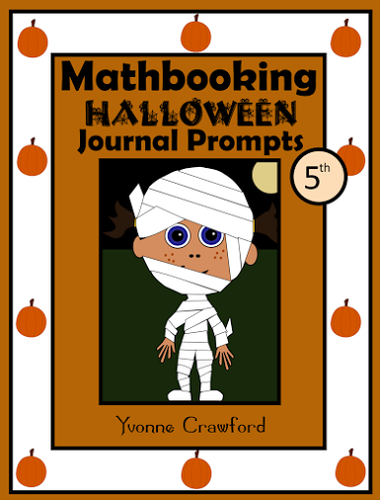 Halloween Math Journal Prompts (5th grade) - Common Core