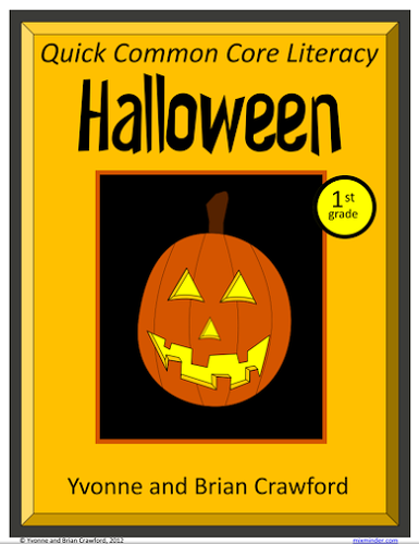 Halloween No Prep Common Core Literacy (1st grade)