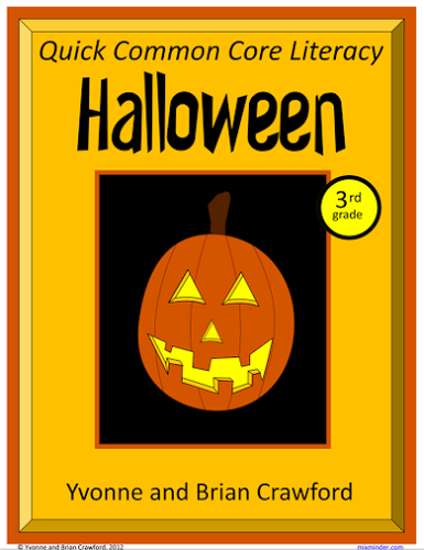 Halloween No Prep Common Core Literacy (3rd grade)