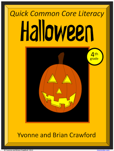 Halloween No Prep Common Core Literacy (4th grade)