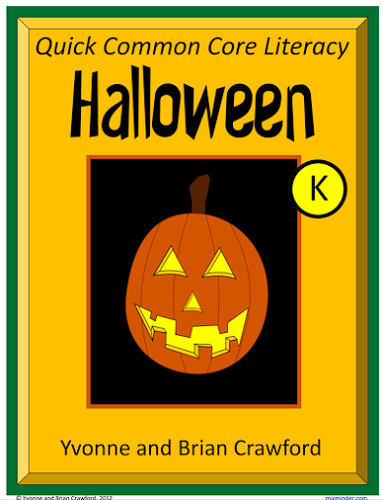 Halloween No Prep Common Core Literacy (kindergarten)