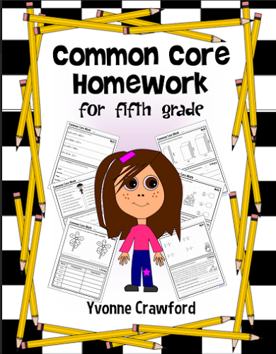 Homework for Fifth Grade Common Core