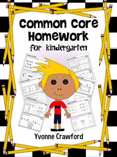 Homework for Kindergarten Common Core | Teaching Resources