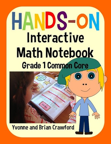 Interactive Math Notebook First Grade Common Core with Scaffolded Notes