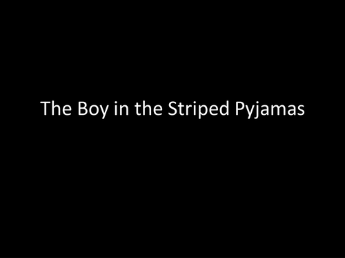 Boy in the Striped Pyjamas Complete Lessons 1-7
