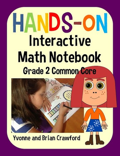 Interactive Math Notebook Second Grade Common Core with Scaffolded Notes