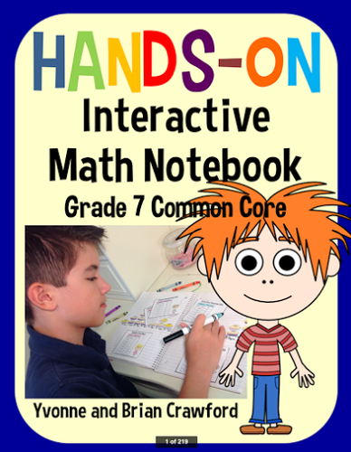 Interactive Math Notebook Seventh Grade Common Core with Scaffolded Notes