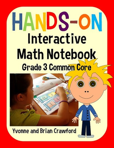 Interactive Math Notebook Third Grade Common Core with Scaffolded Notes