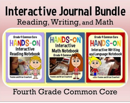 Interactive Notebook Fourth Grade Common Core Bundle