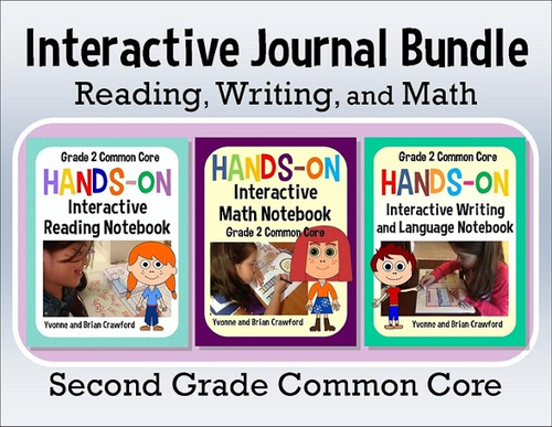 Interactive Notebook Second Grade Common Core Bundle